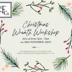 Christmas Door wreath workshop - Sunday 5pm