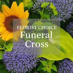 Florist Choice Funeral Cross